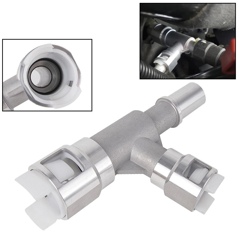2X Metal Heater Hose Connector for Cadillac Escalade, Chevrolet Silverado