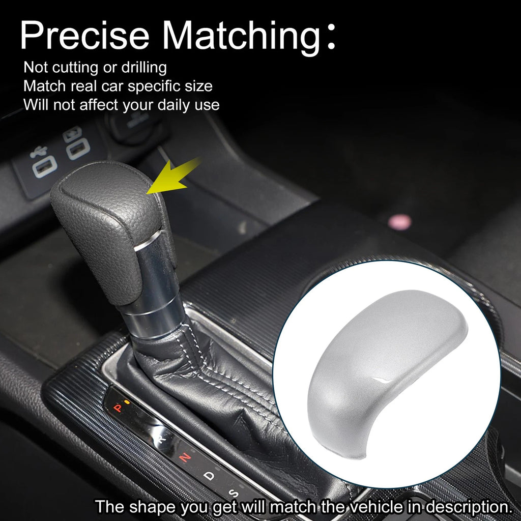 ABS Gear Shift Knob Cover Sticker for Honda Civic (2021–2023) Silver Tone