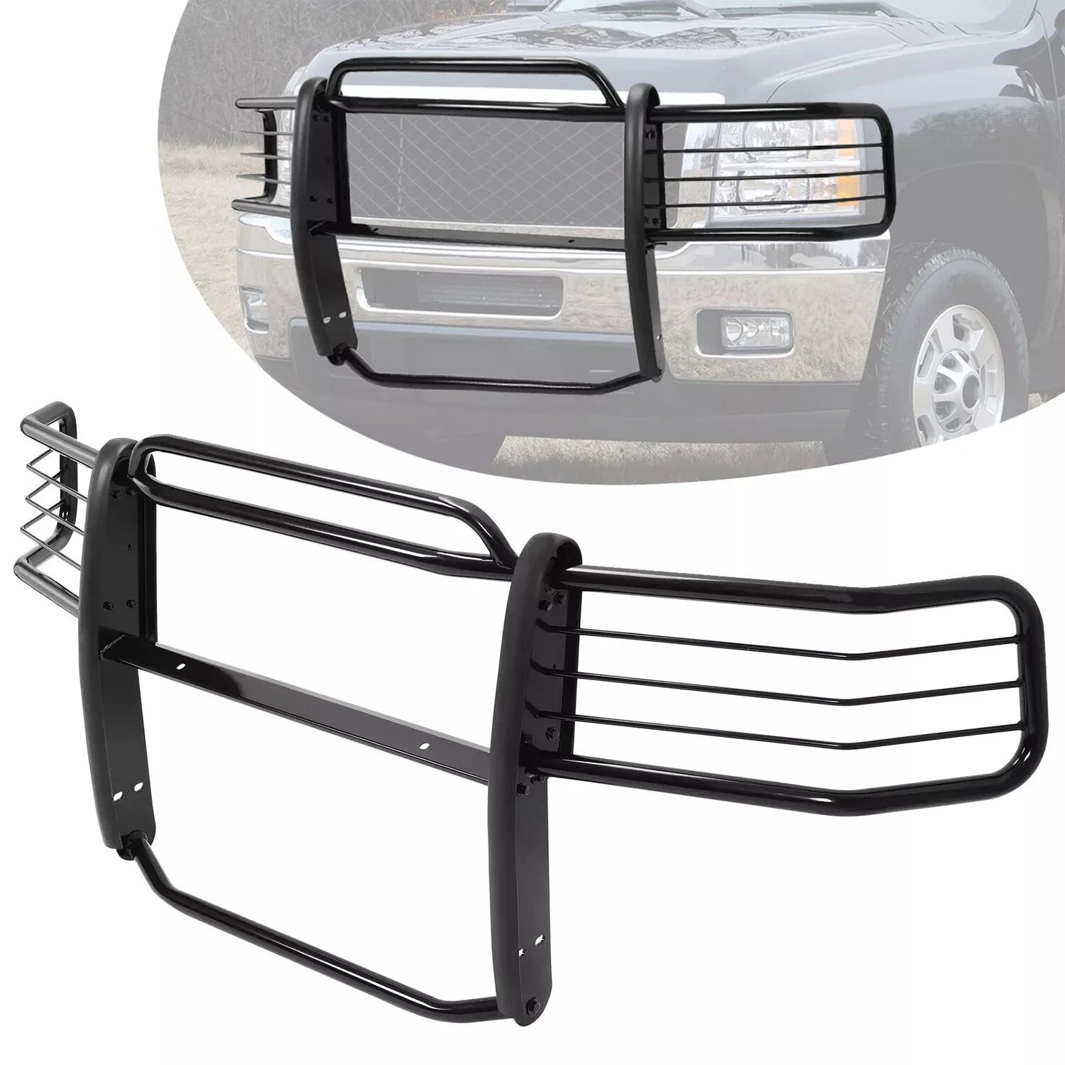 Bumper Grill Brush Guard for Chevy Silverado 1500 (2007–2013)