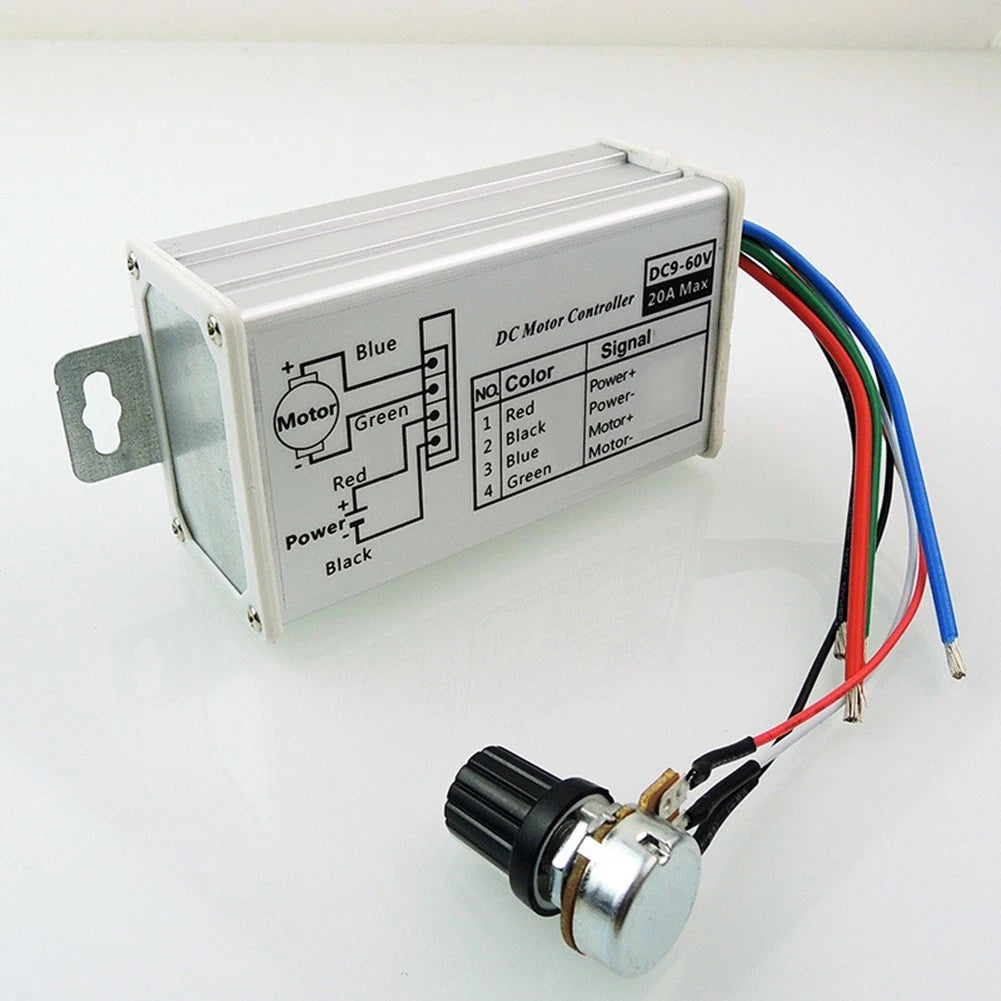 PWM Speed Control Unit CCM5S for DC Motors 9V-60V 20A Metal Enclosure