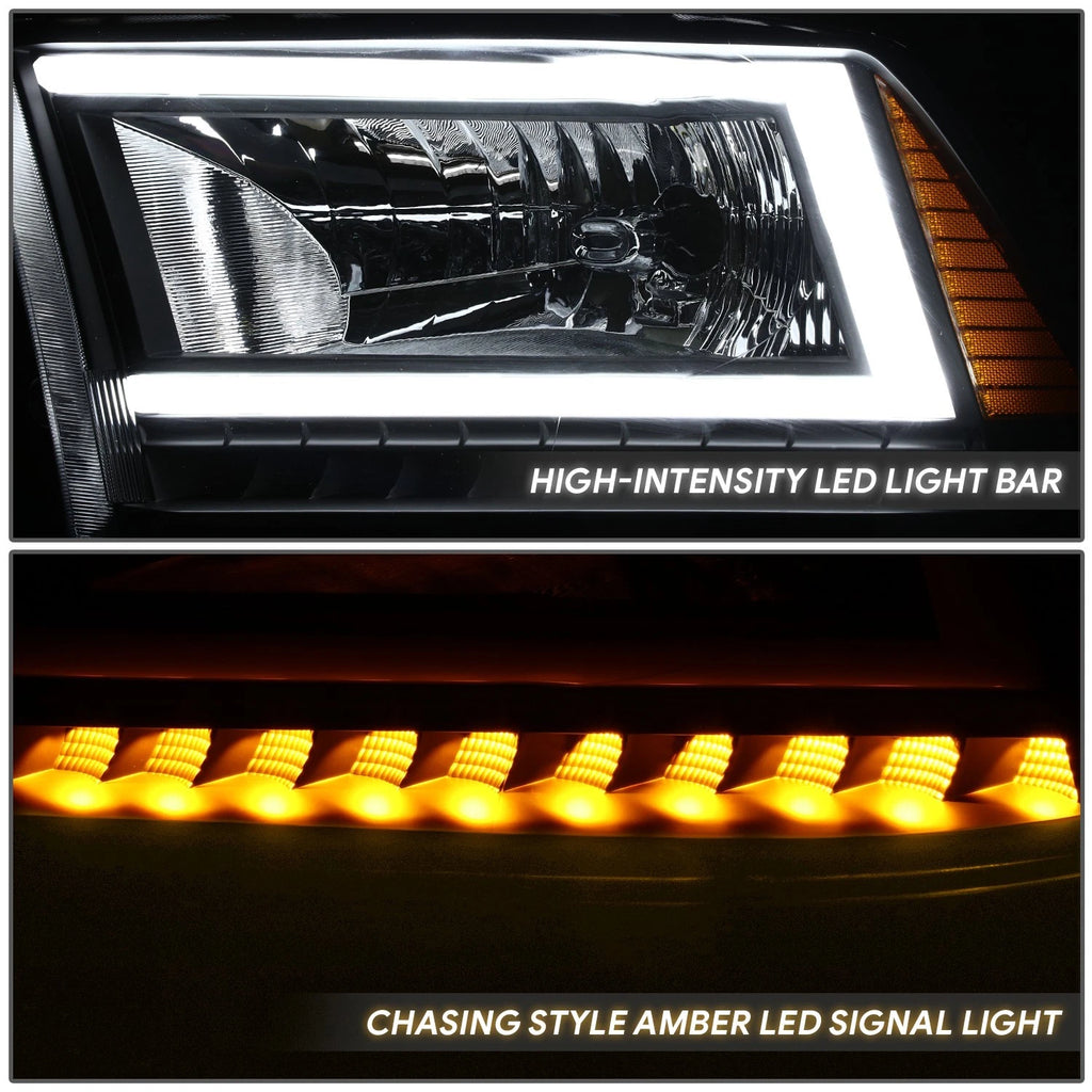 C-LED DRL Sequential Turn Signal Headlights for RAM 1500 (2009–2024)