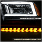 C-LED DRL Sequential Turn Signal Headlights for RAM 1500 (2009–2024)