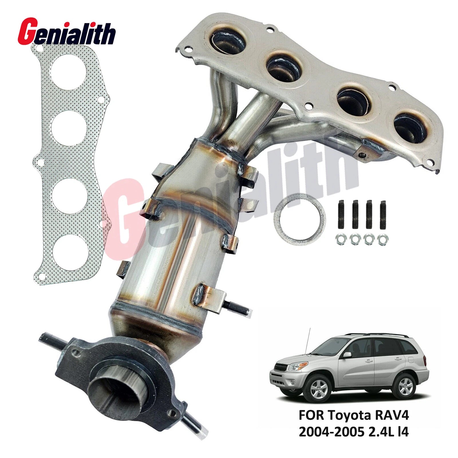 Exhaust Manifold Catalytic Converter for Toyota RAV4 2.4L (2004–2005)
