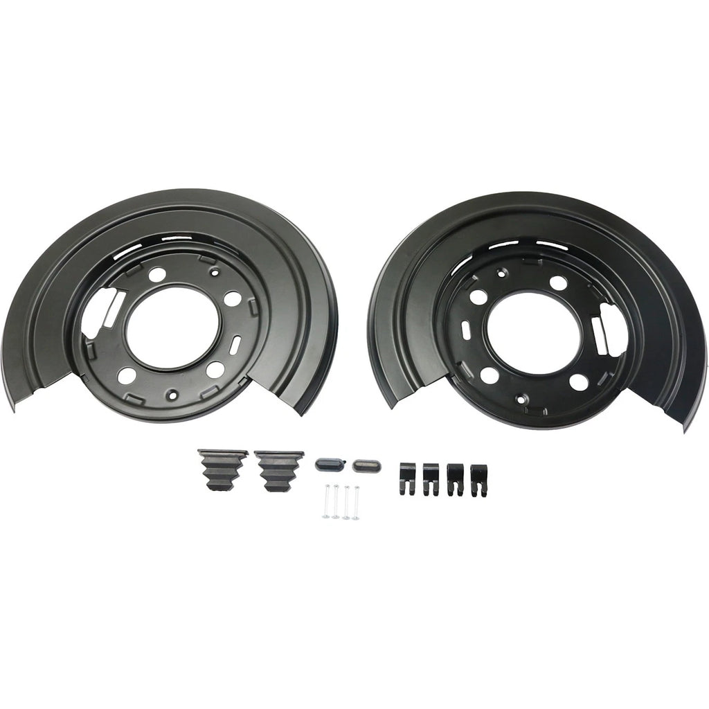 Set of 2 Rear Brake Dust Shields for F250 F350 F450 Super Duty