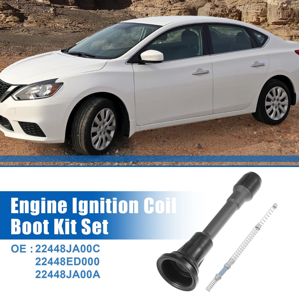 Set of 4 Ignition Coil Boot Kit No. 22448JA00C for Nissan Sentra (2007–2017)