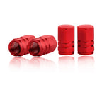 4-Pack Aluminum Tire Valve Caps for Car (Set 4) (Universal, 2000-2025)