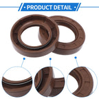 2X Oil Seal Rotary Shaft Seal FKM Rubber 32x52x10mm for Various Models 