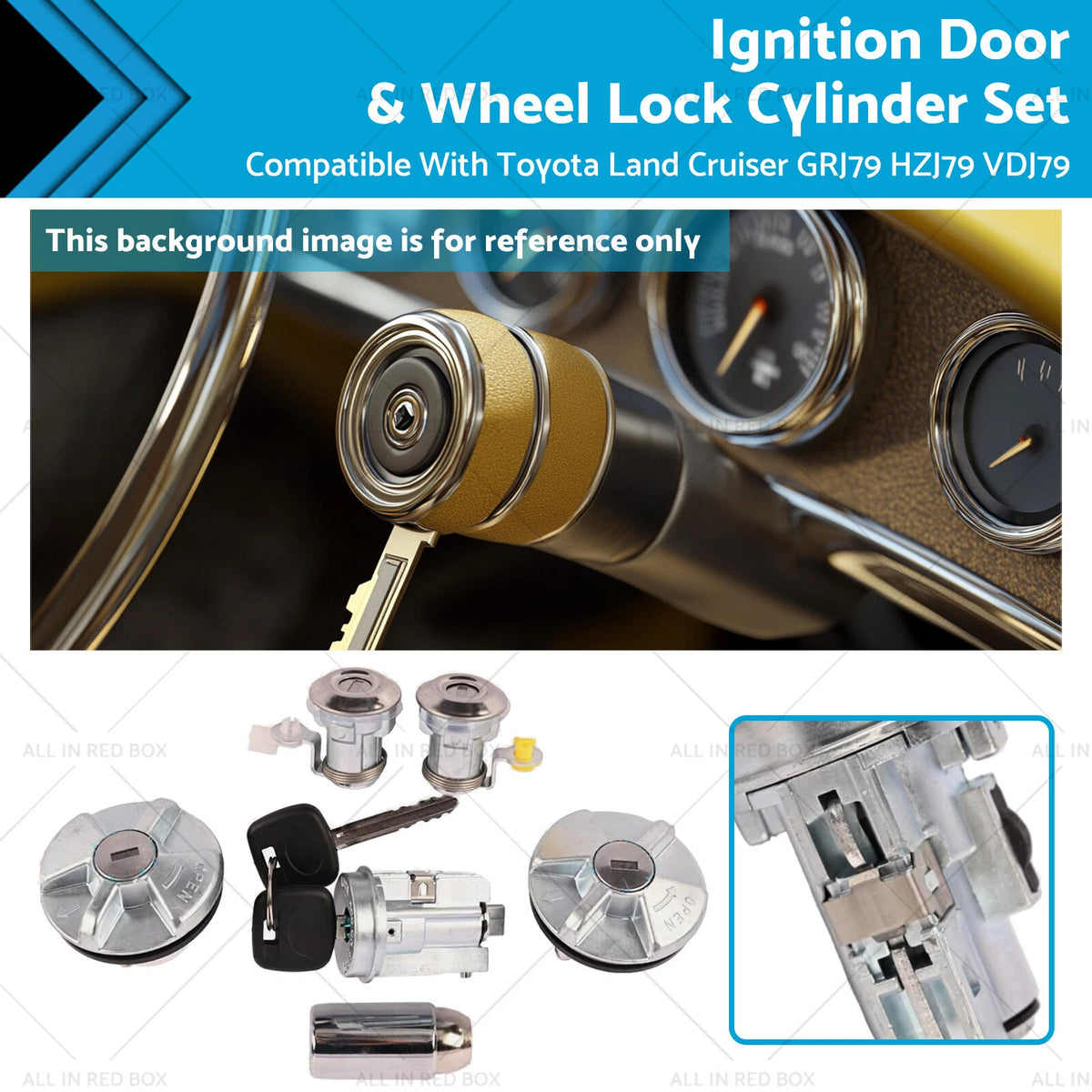 Lock Cylinder Set for Land Cruiser GRJ79 HZJ79 (2007–2023)