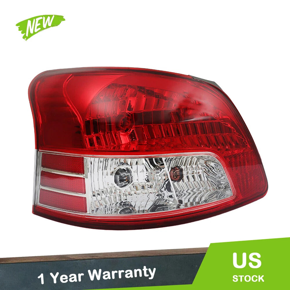 Clear & Red Lens Tail Lamp Assembly for Toyota Yaris (2007–2011)