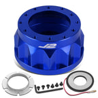 J2 6-Bolt Steering Wheel Hub Adapter for Honda Accord Prelude (1990–1996) Blue