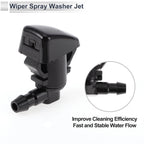 Windshield Washer Nozzle Set of 6 w/ Hose Connector for Ford 