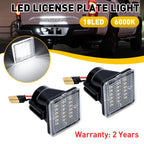 LED White License Plate Lights for Toyota Tacoma (2016–2022)