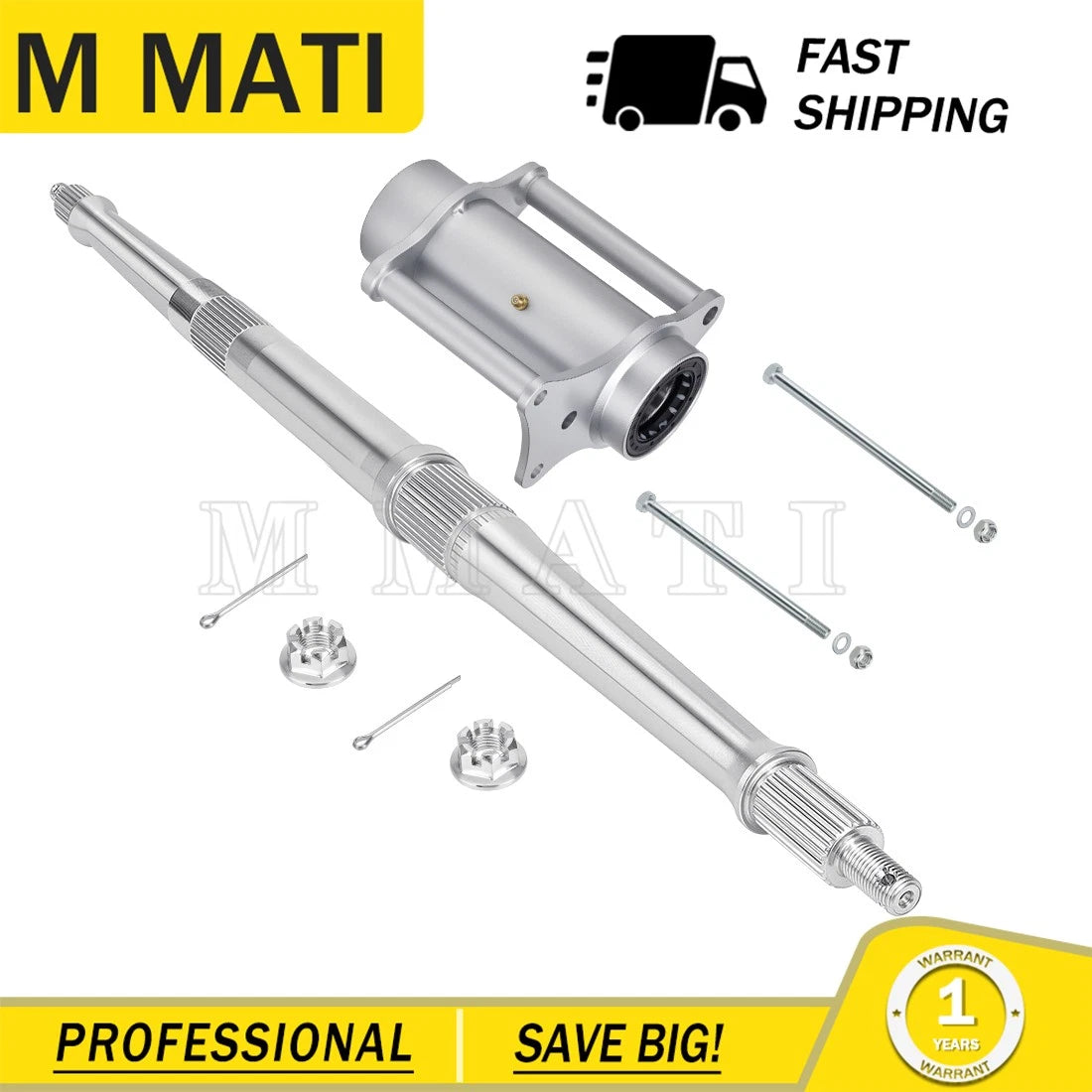 Rear Axle Shaft & Bearing Housing Carrier Hub Kit for Yamaha Blaster 200 (2000–2006)