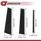 6 Pcs Door Pillar Window Trim for Nissan Armada (2004–2015) Black