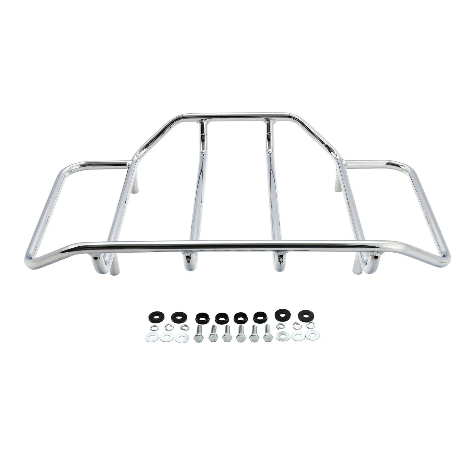 Chrome/Black Trunk Top Luggage Rack for Harley Road Glide (1984–2024)