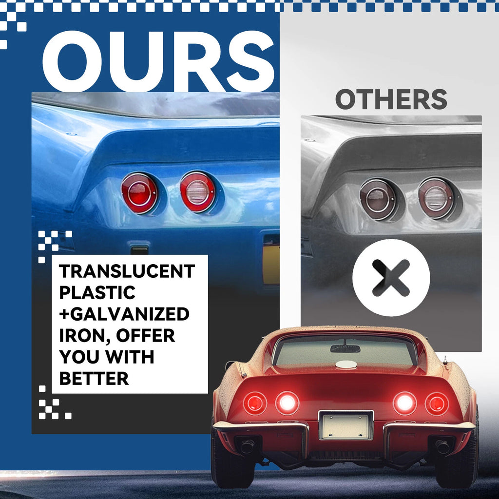 Set of 4 Tail Lights for Chevrolet Corvette C3 (1975–1979)