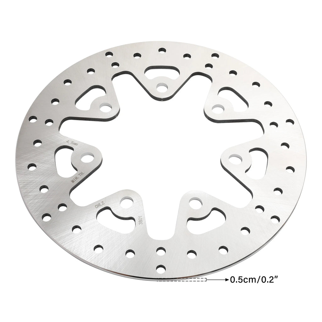 11.8" Front Brake Disc Rotor & Bolts for Harley Street Road Glide (2014–2024)