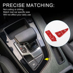 Set of 1 Gear Shift Handbrake Panel Button Switch Cover for Audi A5 A4L (2020–2024) Red