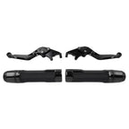 Black Extendable Brake Clutch Levers Grips Set for Honda CBR1000RR (2004-2023)