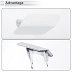 Front Left Bumper Headlight Washer Nozzle Cover Cap for BMW 320i White