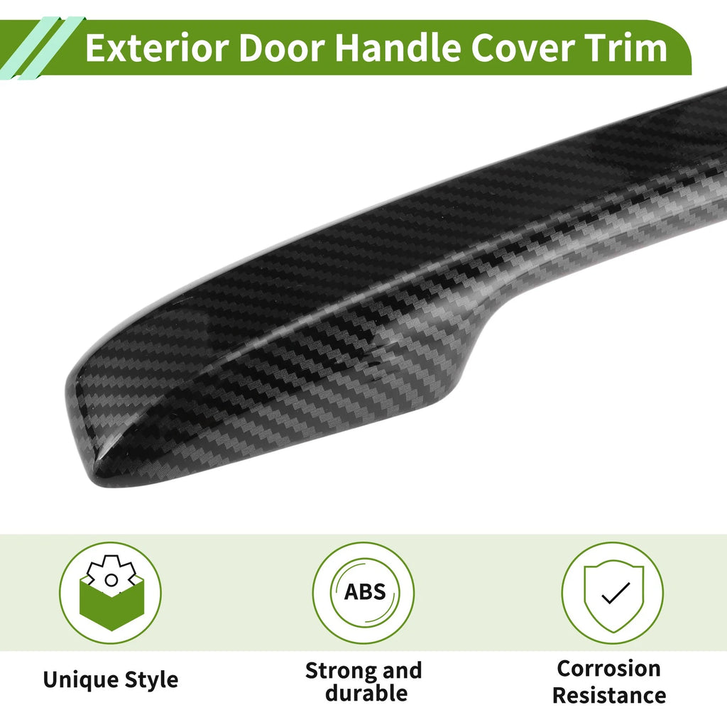 Door Handle Cover Set for Honda Civic (2022–2026) Carbon Fiber Black