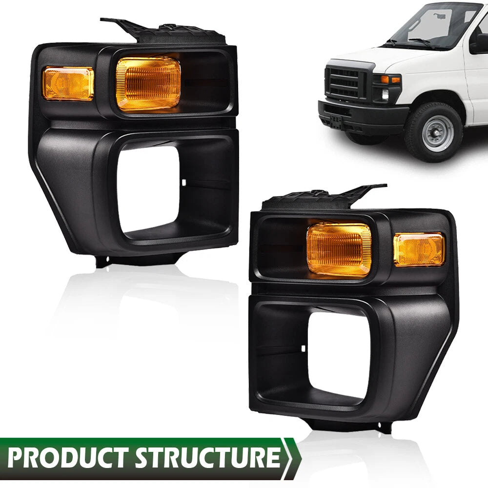 Headlight Trim Bezel for Ford E150 E250 E350 (2008–2014)