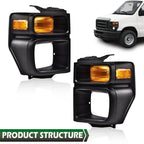Headlight Trim Bezel for Ford E150 E250 E350 (2008–2014)