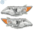 Set of 2 Headlights for Toyota Camry (2012-2014) Chrome Clear