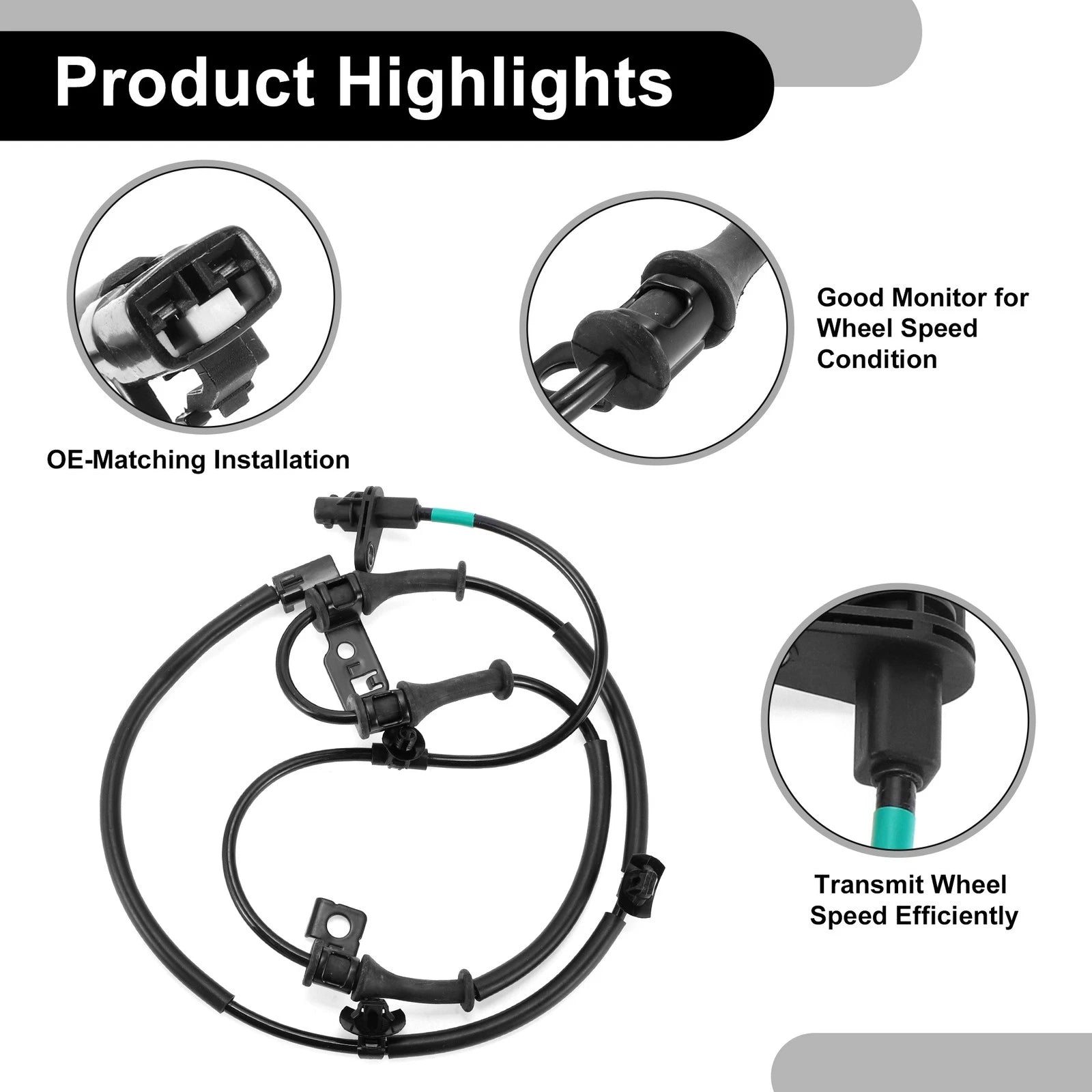 ABS Wheel Speed Sensor for Hyundai Elantra (2011–2016) No. 59810-3X500