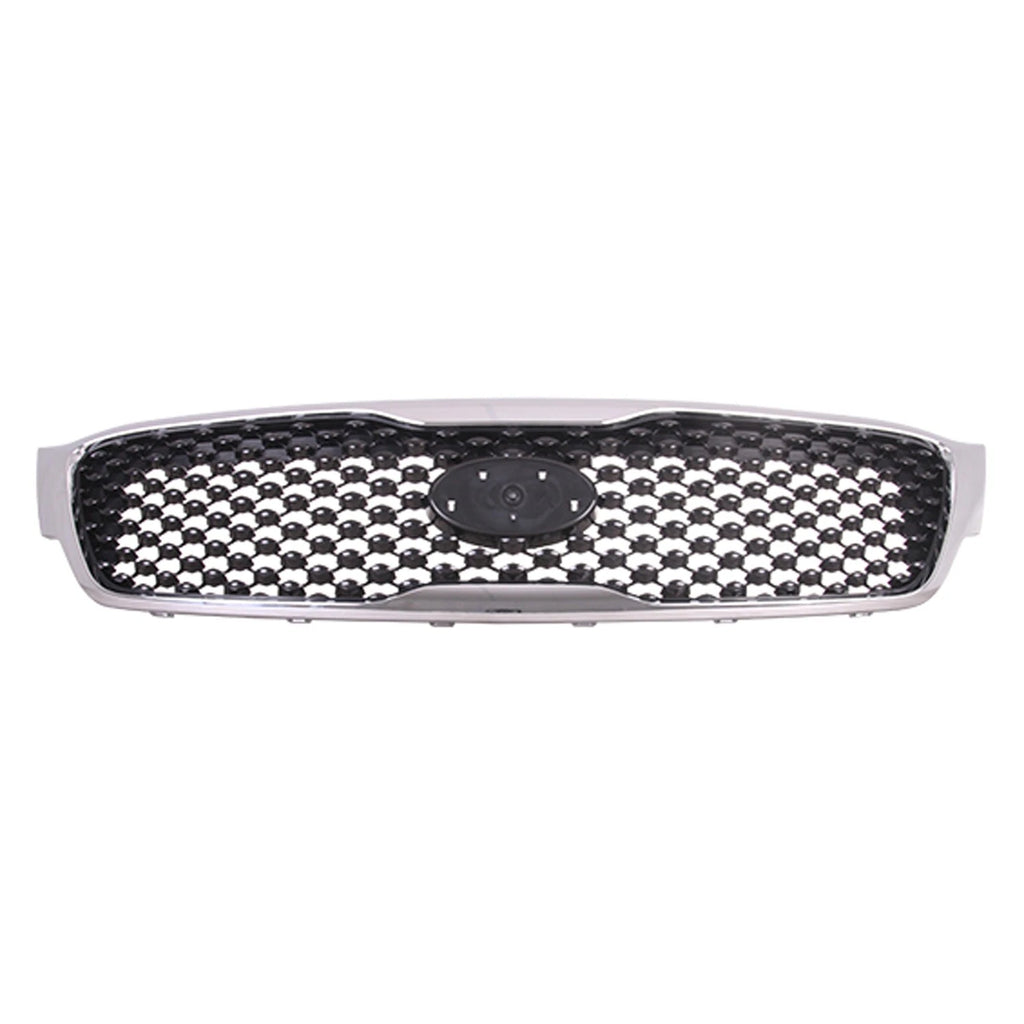 Replacement Black Chrome/Gloss ABS Plastic Grille For 2016-2018 Kia Sorento