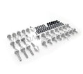 Fairing Bolt Kit for Suzuki GSXR 600 (2001–2003) - Silver