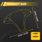 Carbon Fiber Steering Wheel Trim for Benz C E GLC GLA CLA (2015–2023)