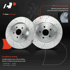Front Drilled Brake Rotors for Jeep Grand Cherokee Dodge Durango (2011–2020)