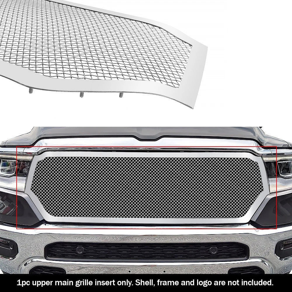 Stainless Chrome Mesh Grille Insert for Ram 1500 Laramie (2019-2024)