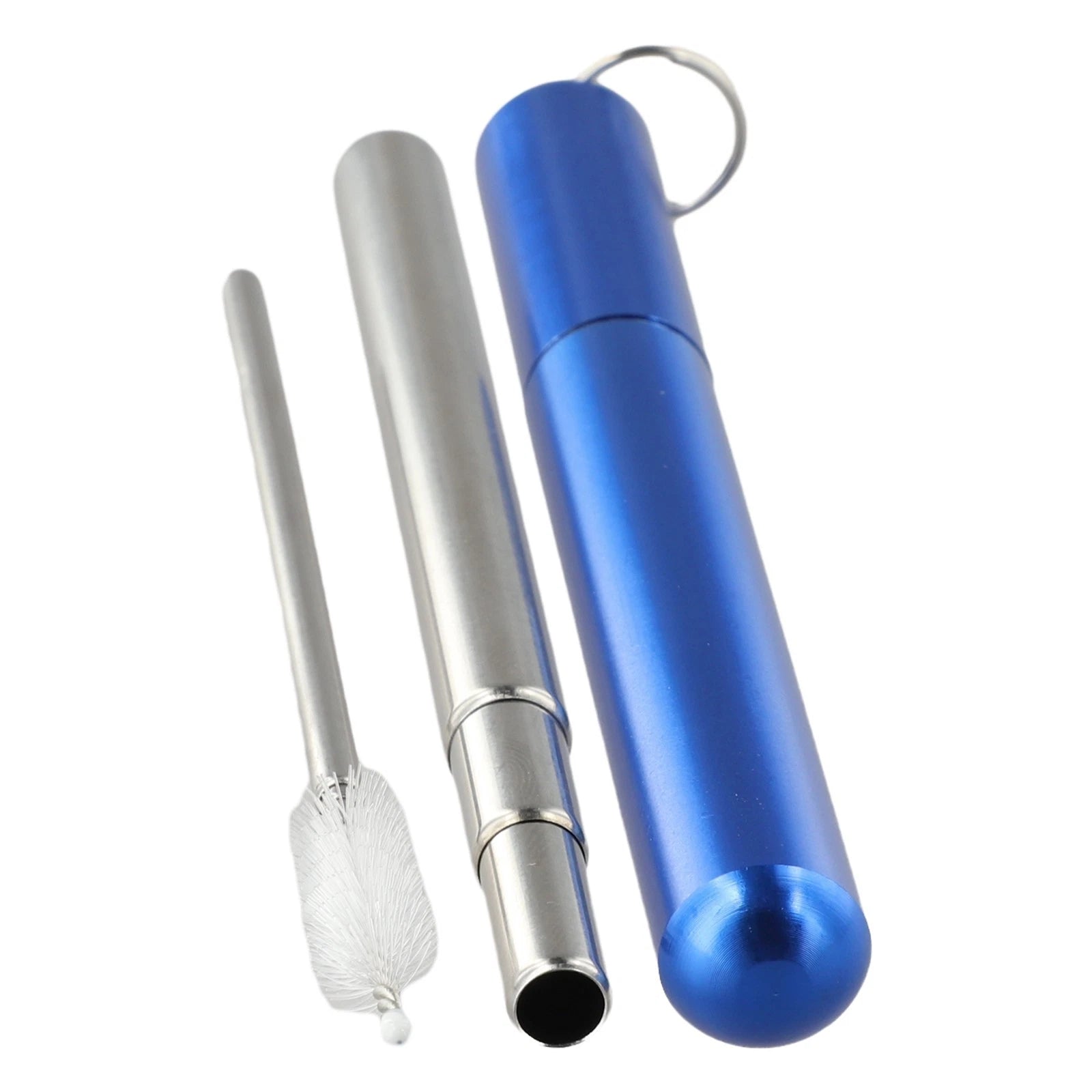 Travel Straw Set with Retractable Design and Brush for Easy Maintenance