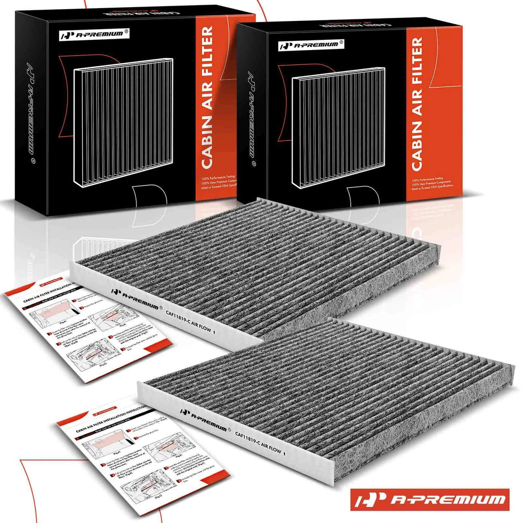 2X Activated Carbon Cabin Air Filter for Hyundai Sonata, Chevy Equinox 
