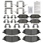 8pcs Brake Pads Set for Infiniti EX35 EX37 FX35 FX37 FX45 G25 G35 G37 (2008–2013)