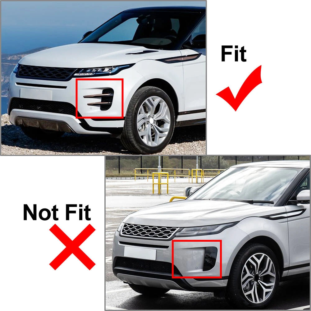 Pair Front Black Bumper Grille for Land Rover Range Rover Evoque (2019–2023) LR114729