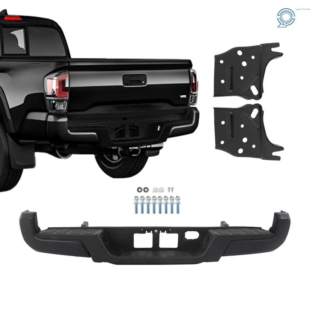 Steel Rear Bumper for Toyota Tacoma (2016–2023) Powdercoated Black