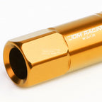 20 PC Open End M12x1.25 60mm Tall Orange Aluminum Lug Nuts for JDM Vehicles