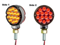 3 Inch LED Pedestal Light Replacement Amber Red Double Face for Universal (2010–2020)