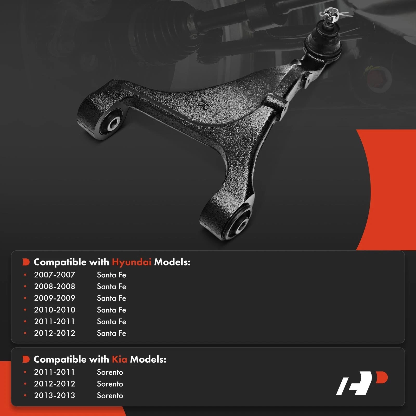 Rear Right Upper Control Arm Ball Joint for Kia Sorento (2011-2013)