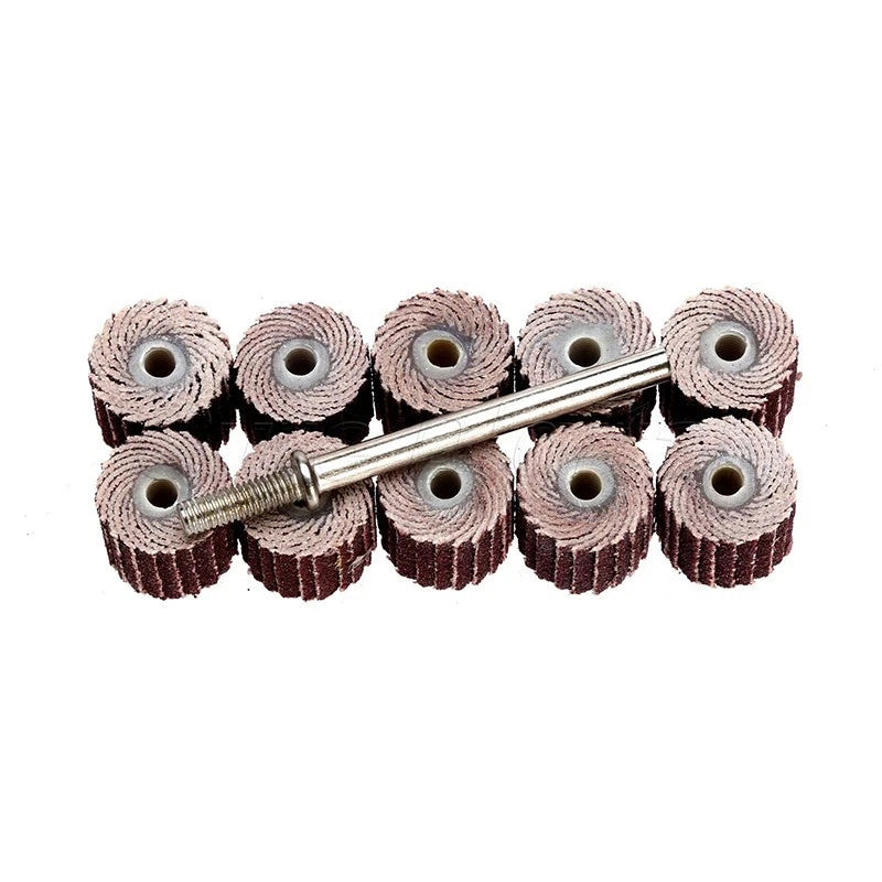 10pcs Jewelry Flap Grinding Wheels 240 Grit Sanding Disc