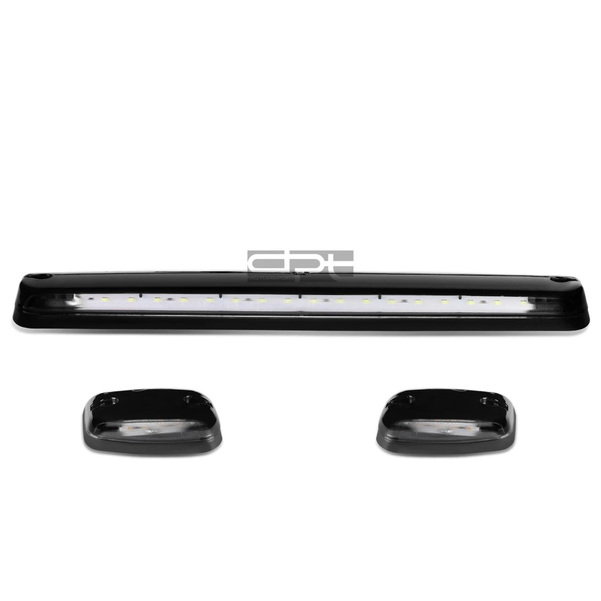 3Pcs Black Housing Blue LED Cab Roof Running Light for Silverado/Sierra (2007–2013)