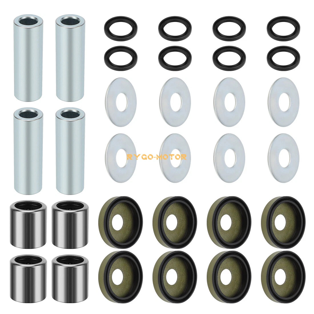 Front Lower A-Arm Bushing Shaft Seal Kit for Arctic Cat Kawasaki Suzuki 400 ATV (2000–2023)