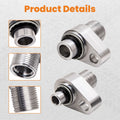 2X AC Compressor Connector Fittings for LS Engine Swap (10S17F, 10S20F)