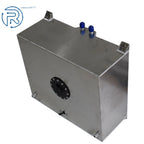 20 Gallon Fuel Cell Tank w/ Cap & Level Sender for Universal (Aluminum Silver)