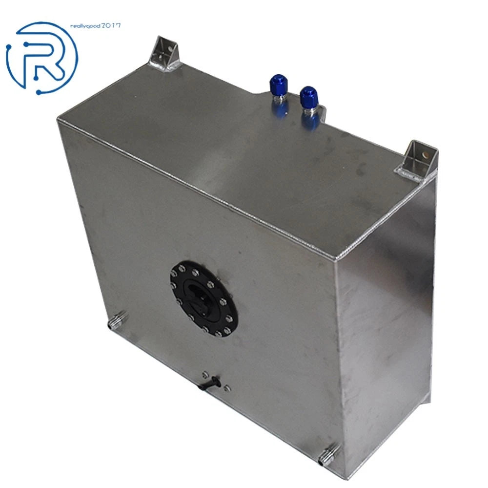 20 Gallon Fuel Cell Tank w/ Cap & Level Sender for Universal (Aluminum Silver)