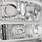 Chrome Housing Amber Corner Bumper Headlight/Lamp for Ford Super Duty (2005–2007)