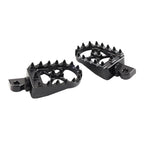CNC Wide Fat Foot Pegs for Harley Dyna Sportster Fatboy (Pair)